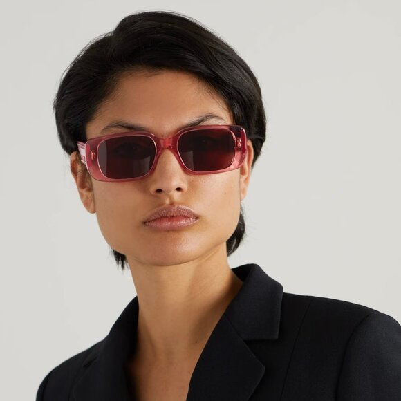 Dior WILDIOR S2U Women Sunglasses Translucent Fuchsia Rectangle WILDIOR S2U 73D0 - Picture 12 of 12